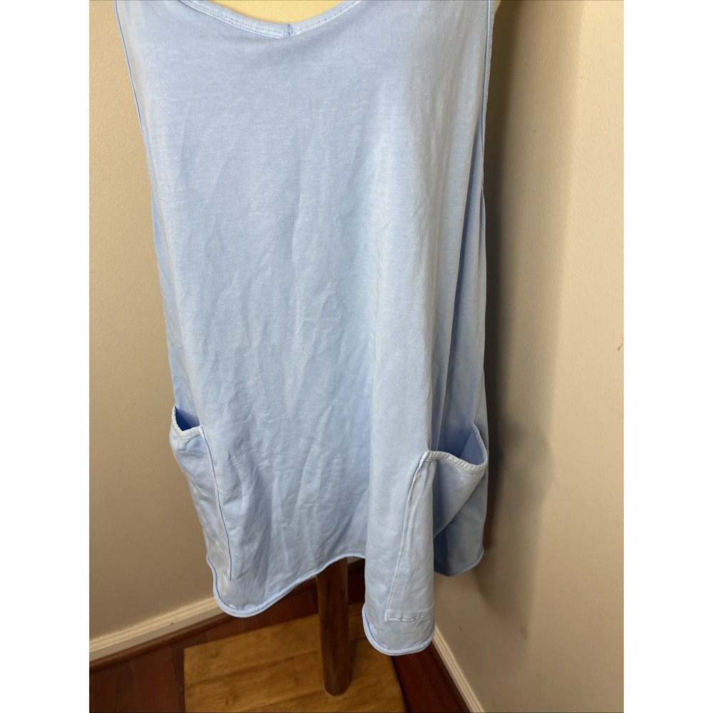 New Free People Movement Hot Shot Mini Dress in Oxford Blue Medium - Picture 9 of 12